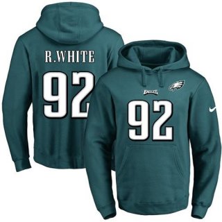 Nike Eagles #92 Reggie White Midnight Green Name & Number Pullover NFL Hoodie