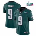 Youth Philadelphia Eagles #9 Nick Foles Green Super Bowl LVII Patch Vapor Untouchable Limited Stitched Football Jersey