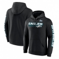 Men's Philadelphia Eagles Black Super Bowl LVII Star Trail Pullover Hoodie