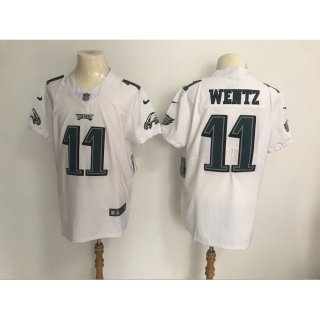 Men's Philadelphia Eagles #11 Carson Wentz White Vapor Untouchable Elite Stitched NFL Jersey