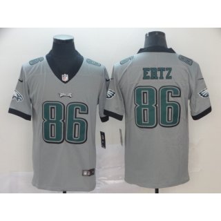 Men's Philadelphia Eagles #86 Zach Ertz Silver Inverted Legend Stitched NFL Jersey