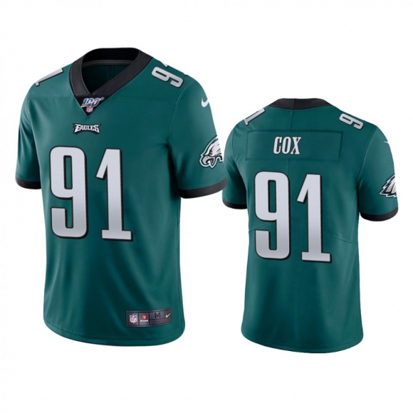 Men's Philadelphia Eagles #91 Fletcher Cox Green 2019 100th Season Vapor Untouchable Limited Stitched NFL Jersey