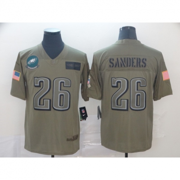 Men's Philadelphia Eagles #26 Miles Sanders 2019 Camo Salute To Service Limited Stitched NFL Jersey