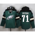 Nike Eagles #71 Jason Peters Midnight Green Player Pullover NFL Hoodie