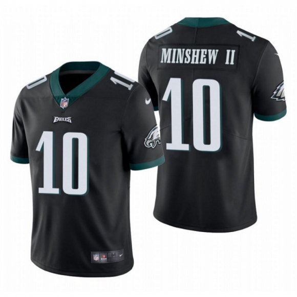 Men's Philadelphia Eagles #10 Gardner Minshew II Black Vapor Untouchable Limited Stitched Jersey