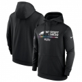 Men's Philadelphia Eagles 2022 Black Crucial Catch Therma Performance Pullover Hoodie