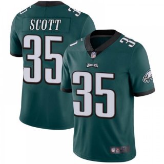 Men's Philadelphia Eagles #35 Boston Scott Green Vapor Untouchable Limited Stitched Jersey