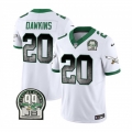 Men's Philadelphia Eagles #20 Brian Dawkins White 2023 F.U.S.E. Throwback Vapor Untouchable Limited Stitched Football Jersey