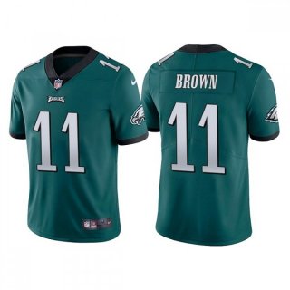 Men's Philadelphia Eagles #11 A. J. Brown Green Vapor Untouchable Limited Stitched Jersey