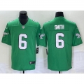 Men's Philadelphia Eagles #6 DeVonta Smith Green Stitched Football Jersey