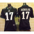 Nike Eagles #17 Nelson Agholor Black Alternate Women's Stitched NFL New Elite Jersey