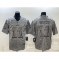 Men's Philadelphia Eagles #11 A. J. Brown Grey Stitched Jersey