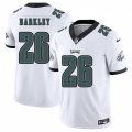 Youth Philadelphia Eagles #26 Saquon Barkley White F.U.S.E. Vapor Untouchable Limited Stitched Football Jersey