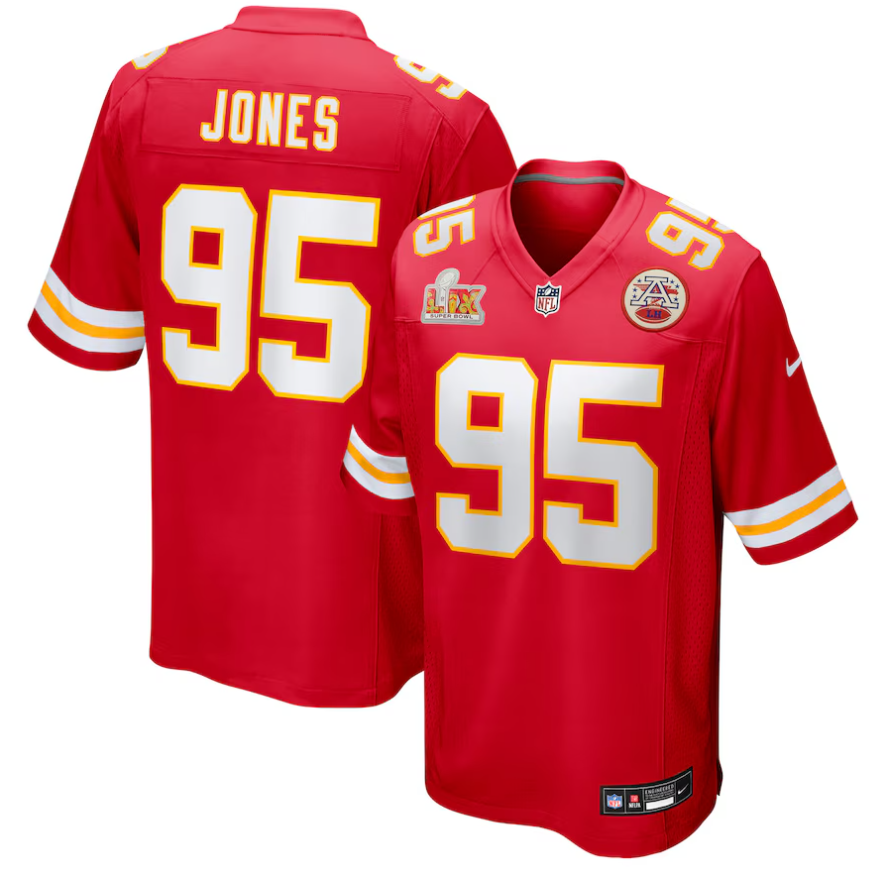 Chris Jones Kansas City Chiefs Nike Super Bowl LIX Game Jersey - Red